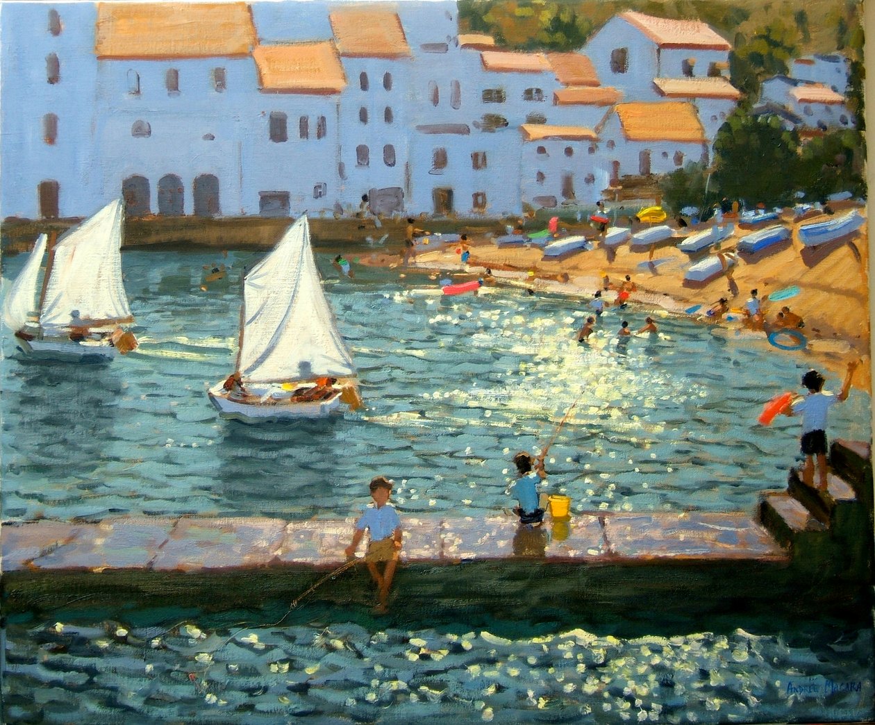Voiliers, Cadaques, Costa Brava - Andrew Macara