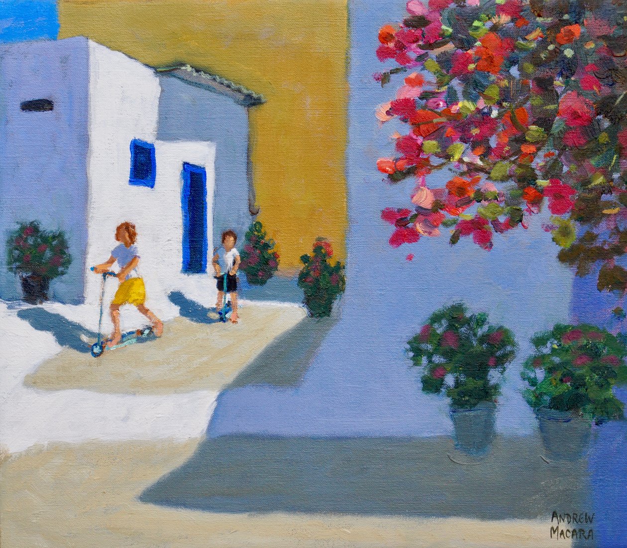 Enfants en scooter, Symi, Îles grecques, 2018 - Andrew Macara
