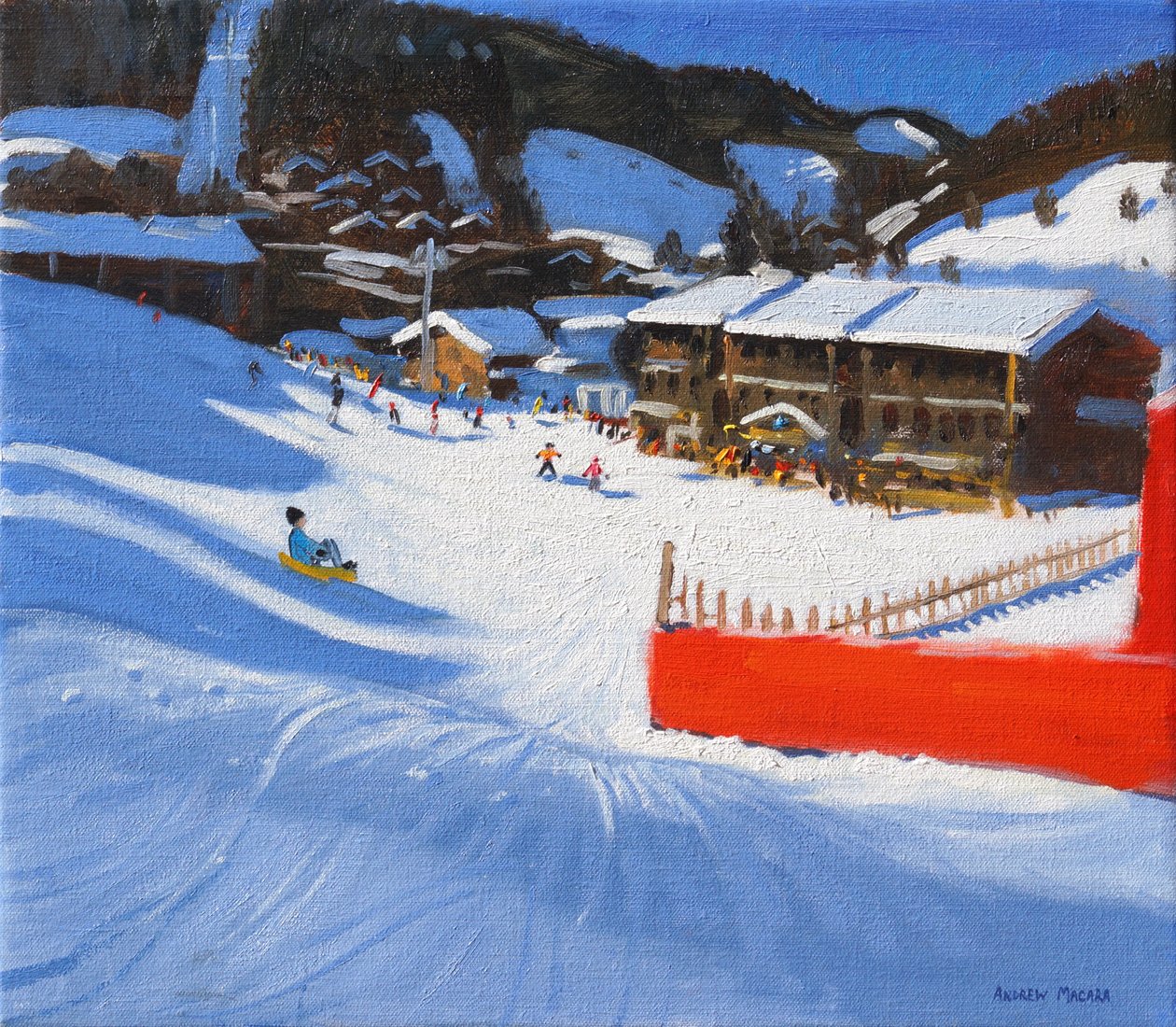Ski à La Clusaz, France - Andrew Macara