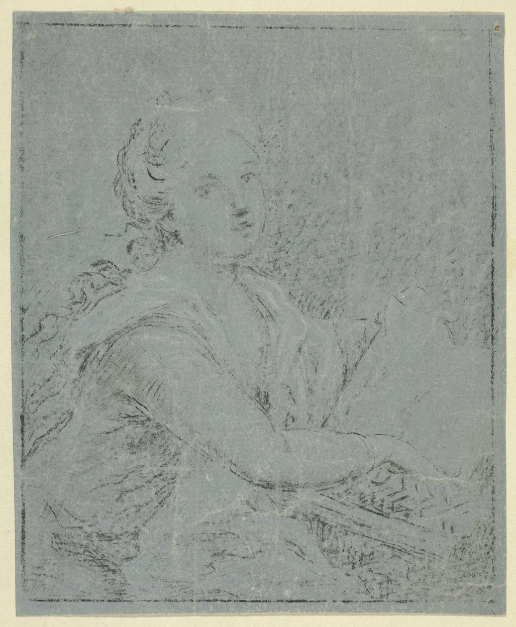 Femme au clavecin - Angelica Kauffmann