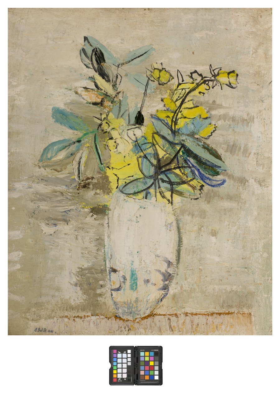Branches avec fleurs dans un vase - Angelo del Bon
