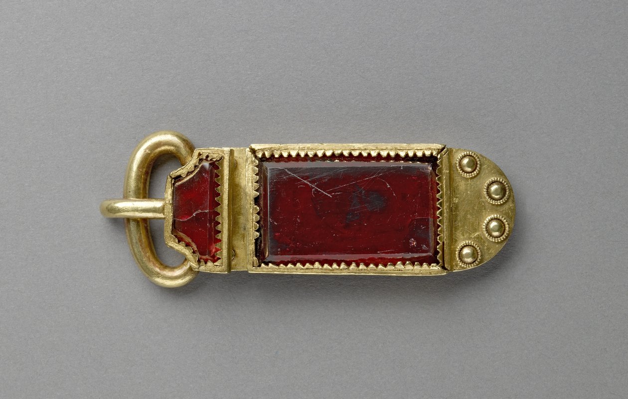 Boucle (grenat et or) - Anglo Saxon