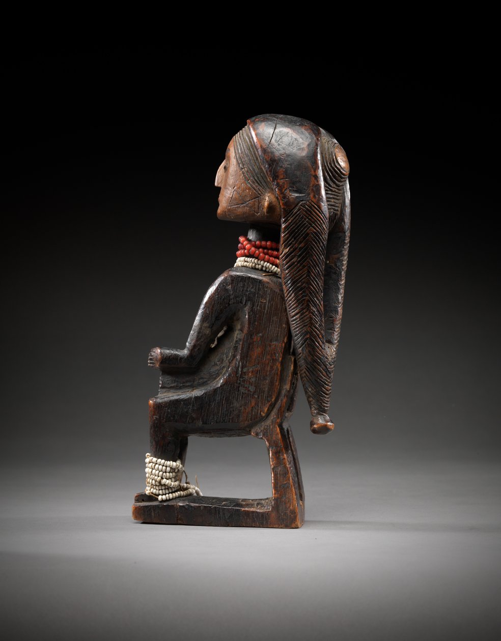 Pipe (bois avec perles de verre) - Angolan School