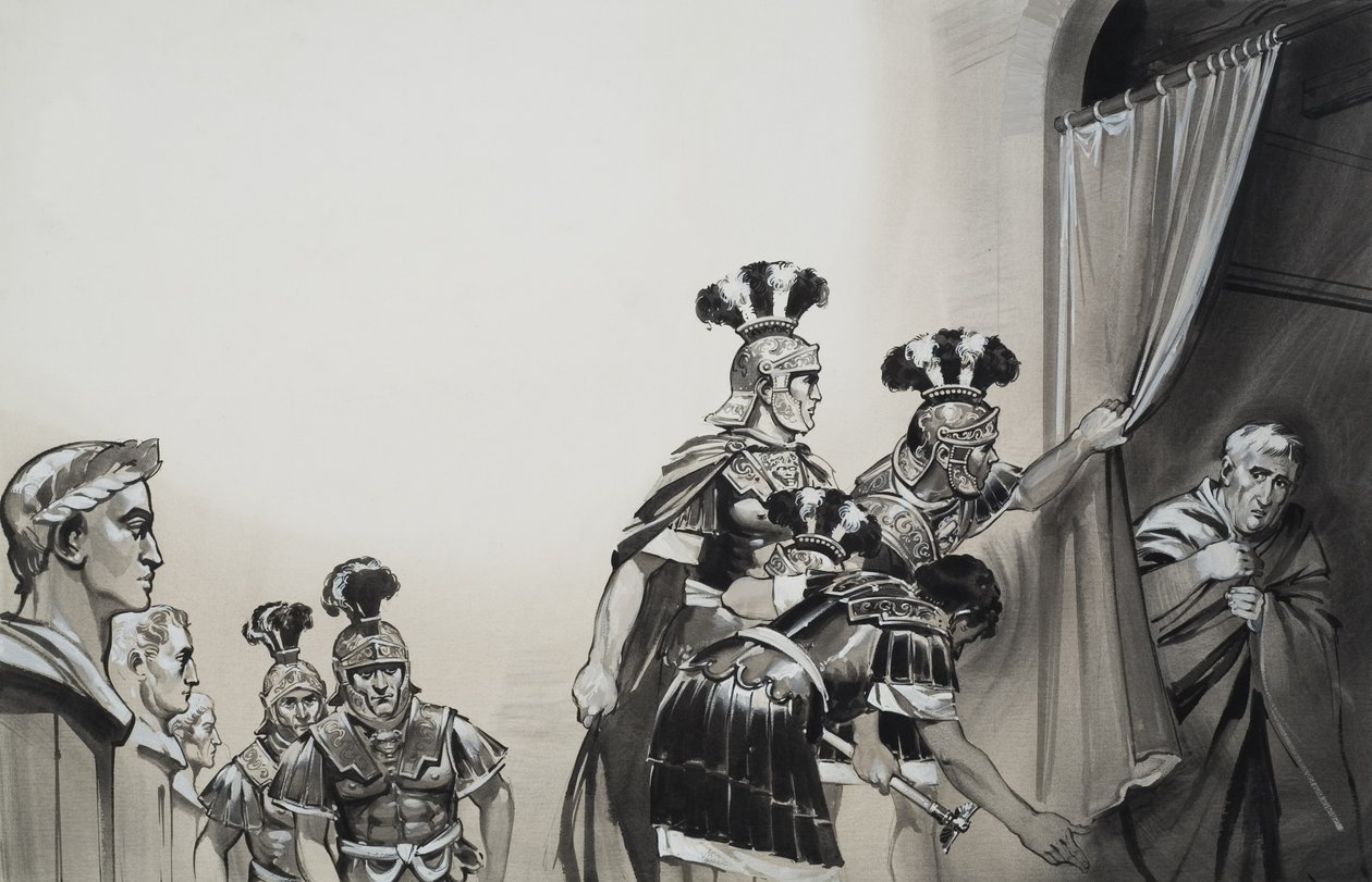 Claudius (10BC-54AD) (gouache sur papier) - Angus McBride