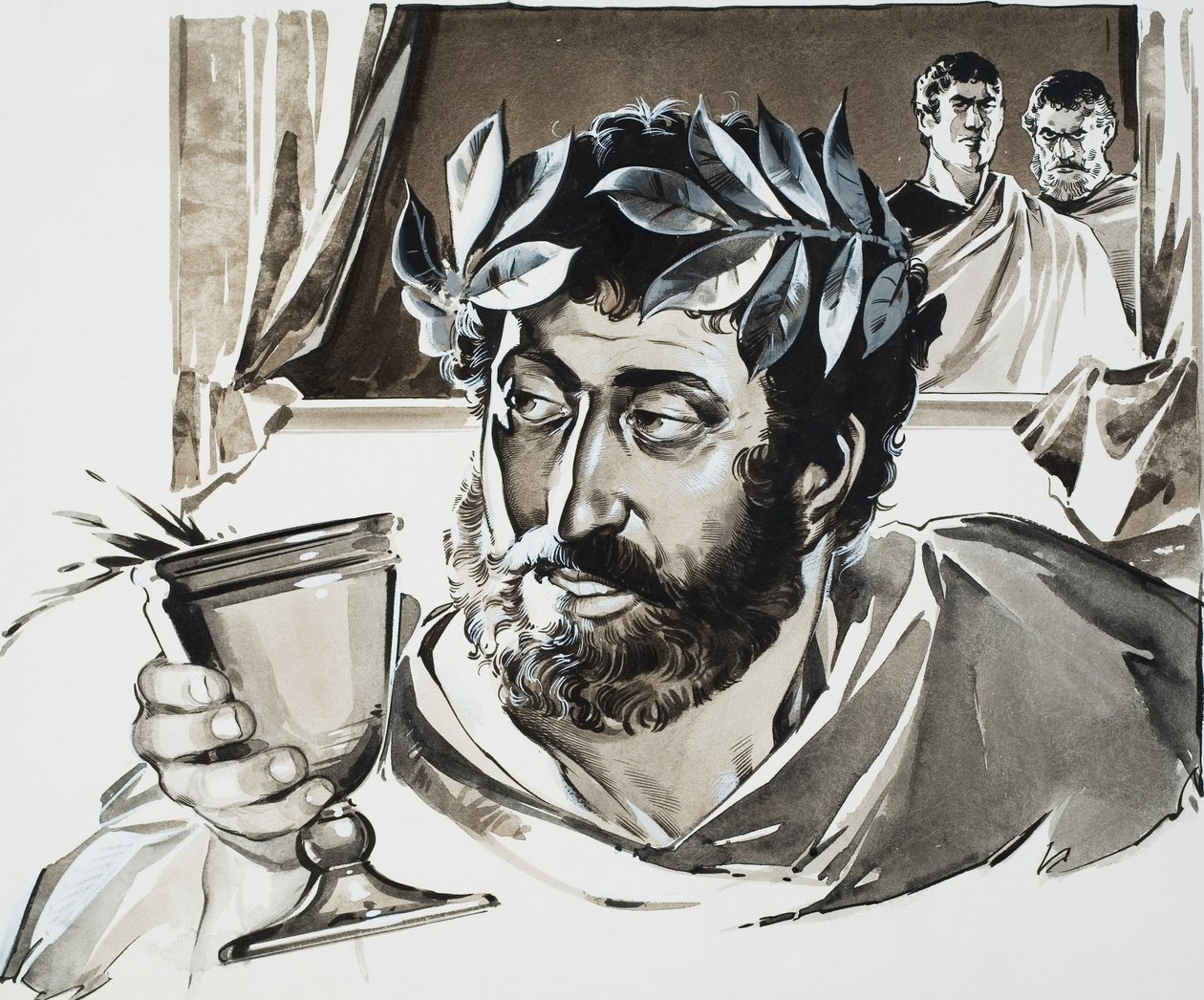Empereur Commode (gouache sur papier) - Angus McBride