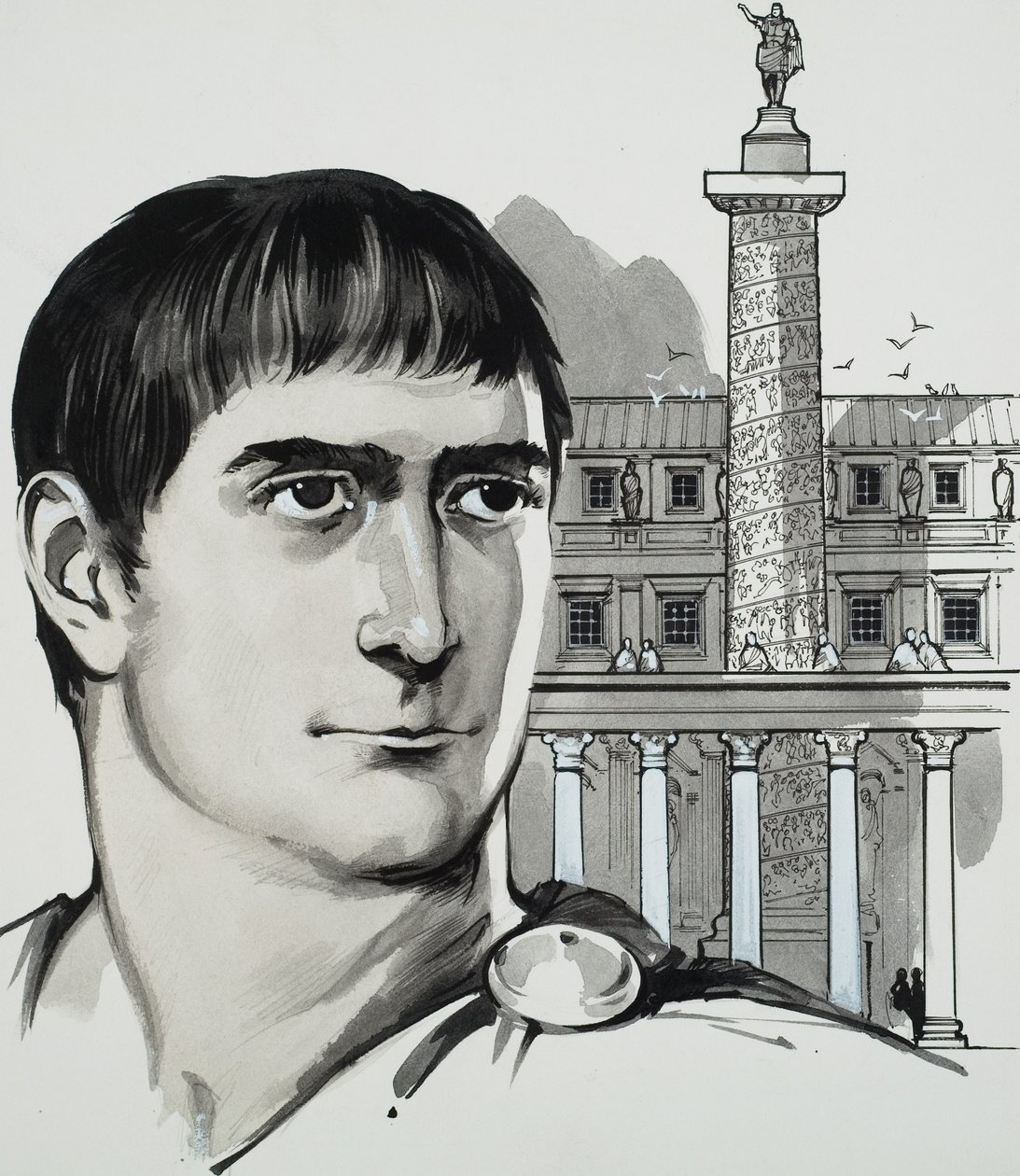 Empereur Trajan (gouache sur papier) - Angus McBride