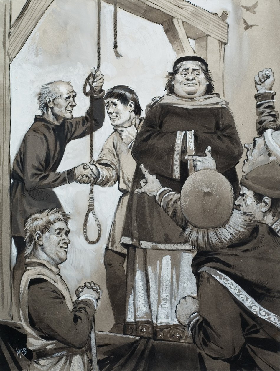 Justice médiévale (gouache sur papier) - Angus McBride