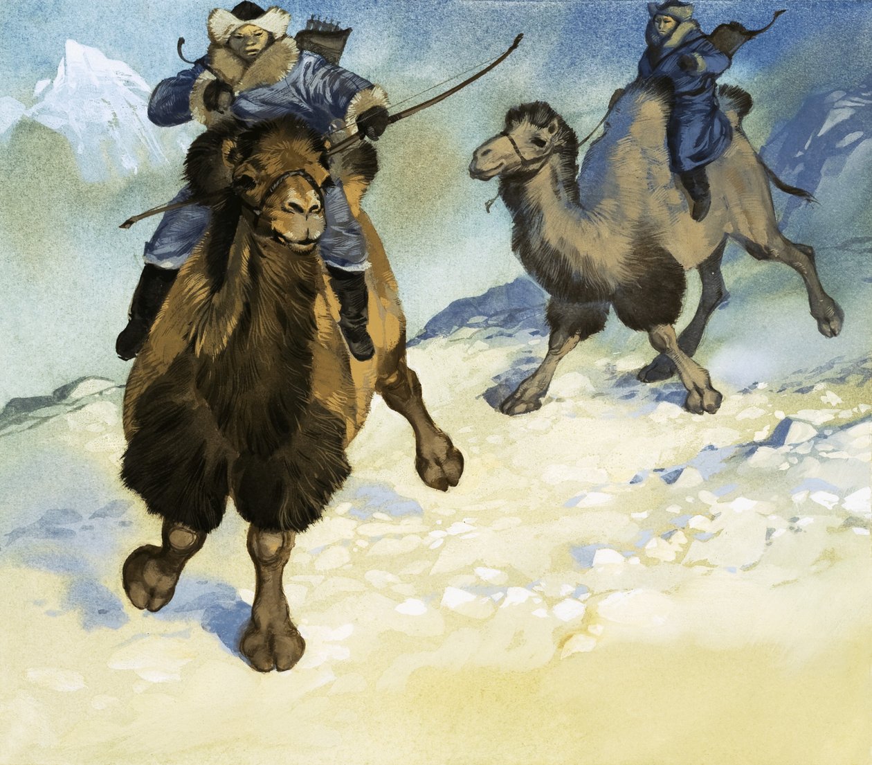 Guerriers mongols à dos de chameau - Angus McBride