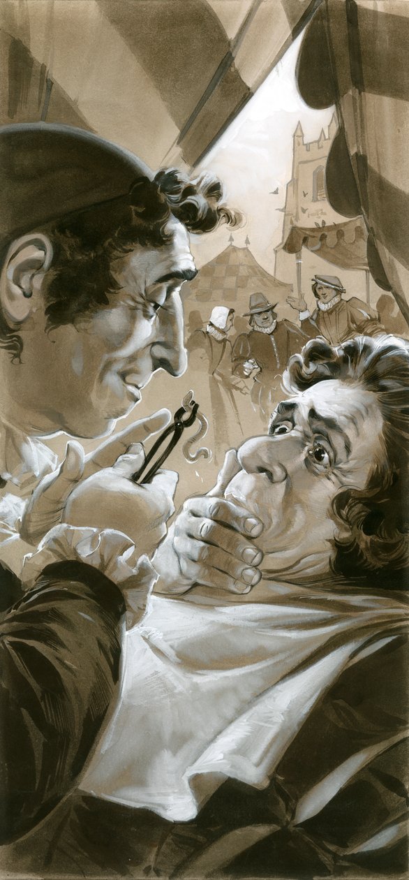 Dentiste charlatan avec ver - Angus McBride