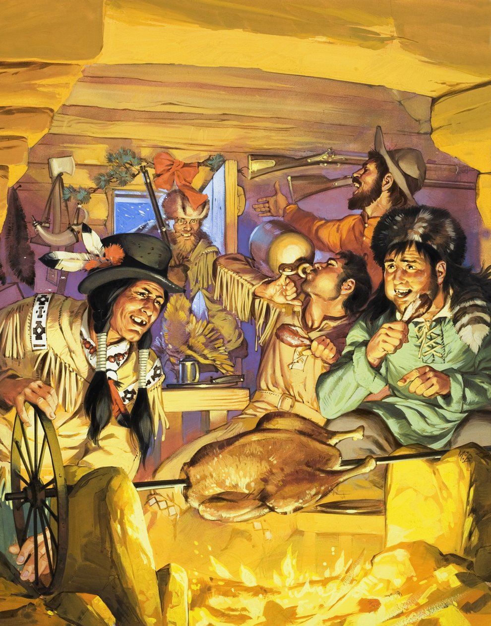 Thanksgiving dans les années 1840. - Angus McBride
