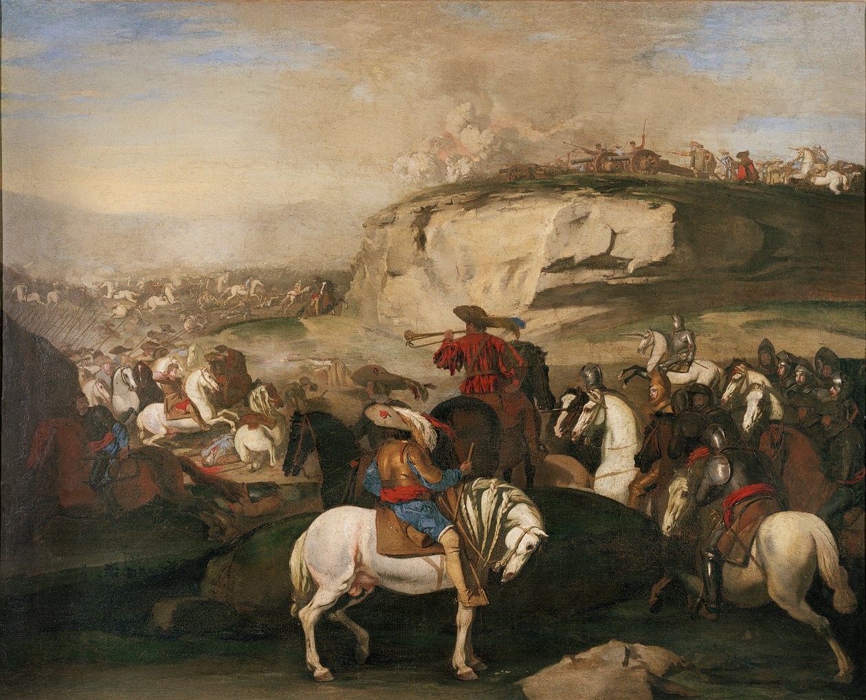 Scène de bataille, c.1630-39 - Aniello Falcone