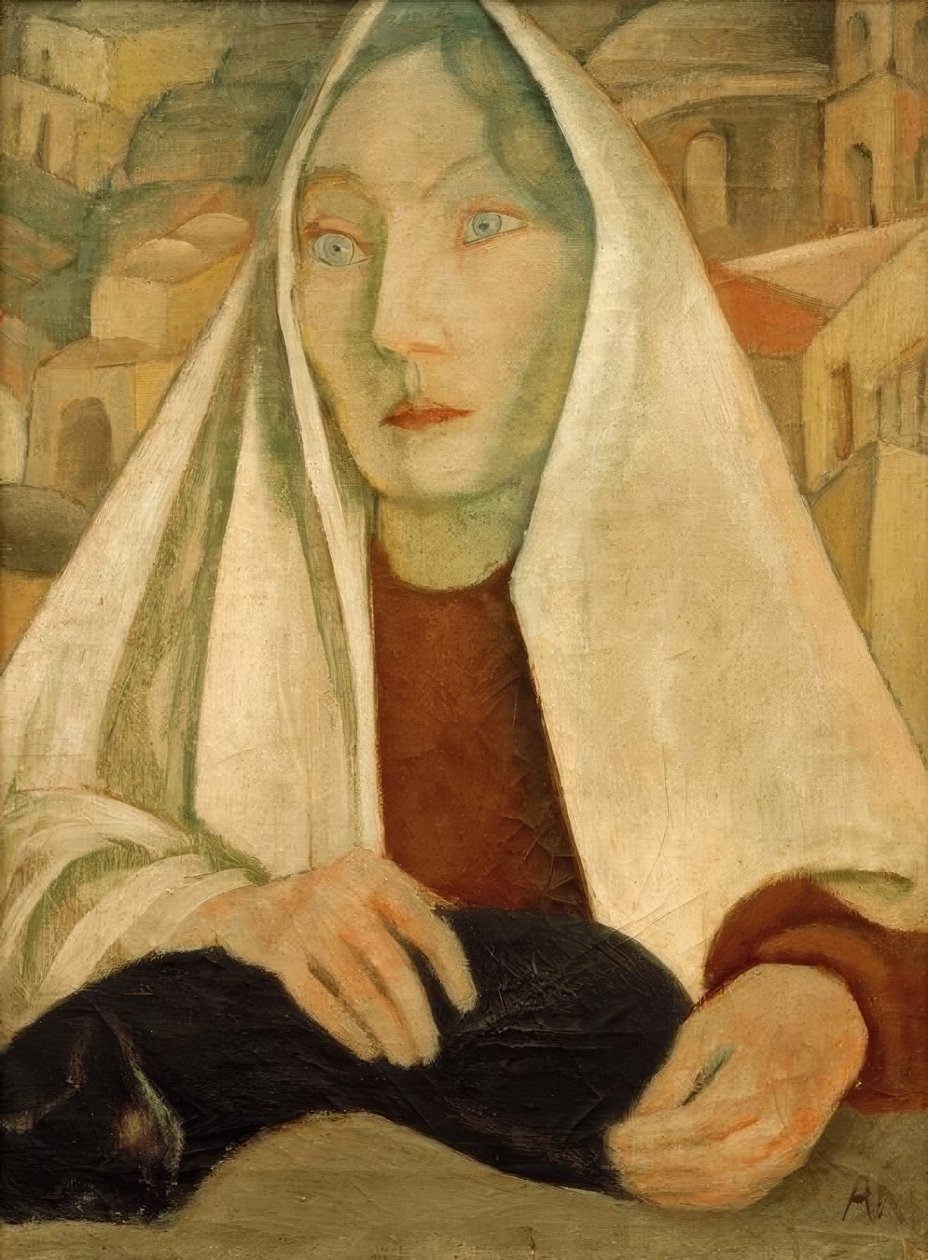 Femme avec chat - Anita Ree