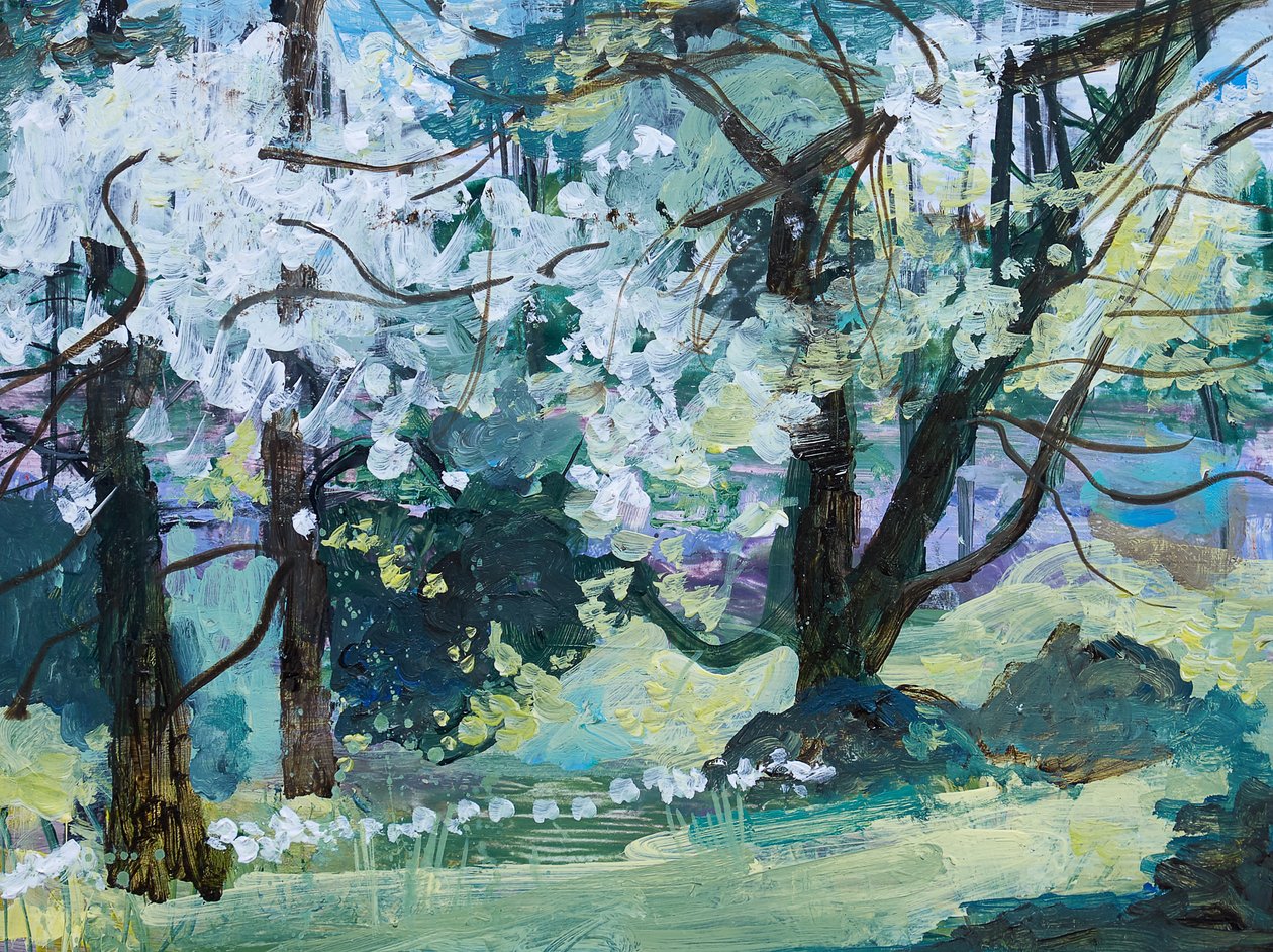 Arbres en fleurs, Paxton, 2021 - Ann Oram