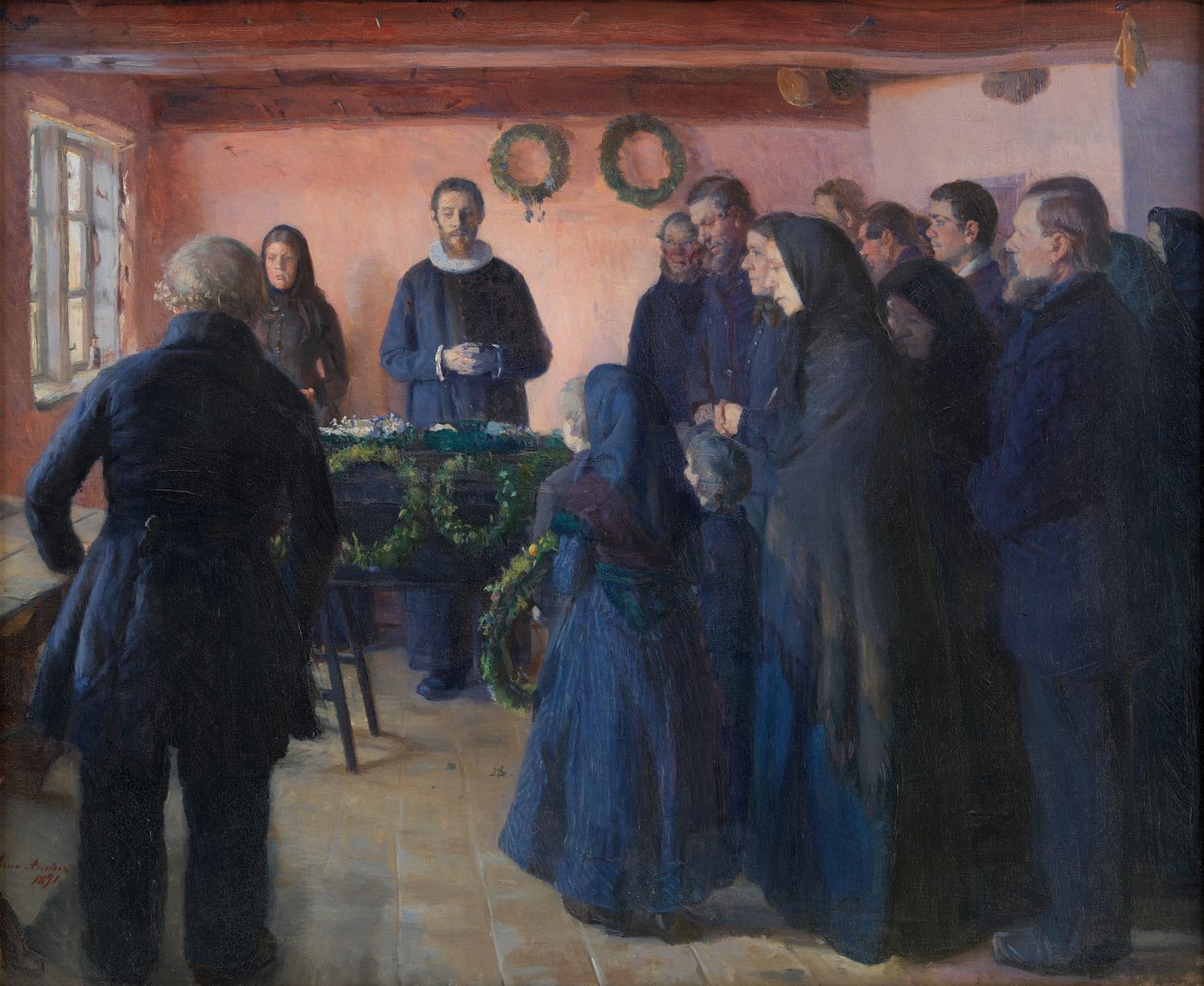 Un enterrement - Anna Ancher