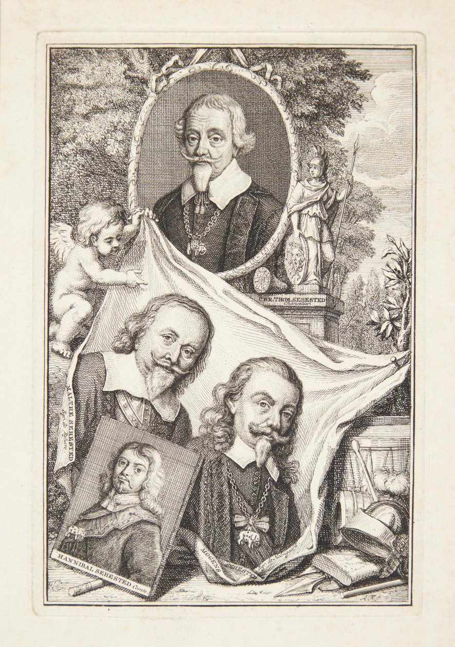 Portrait de groupe des membres de la famille Sehested - Anna Folkema