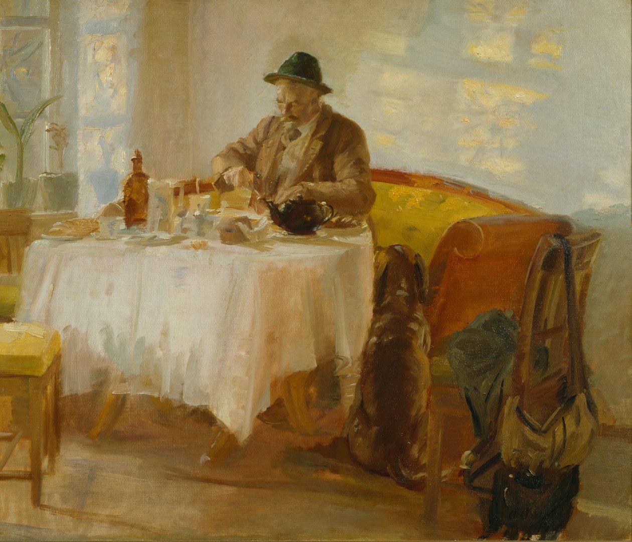 Petit-déjeuner avant la chasse - Anna Ancher