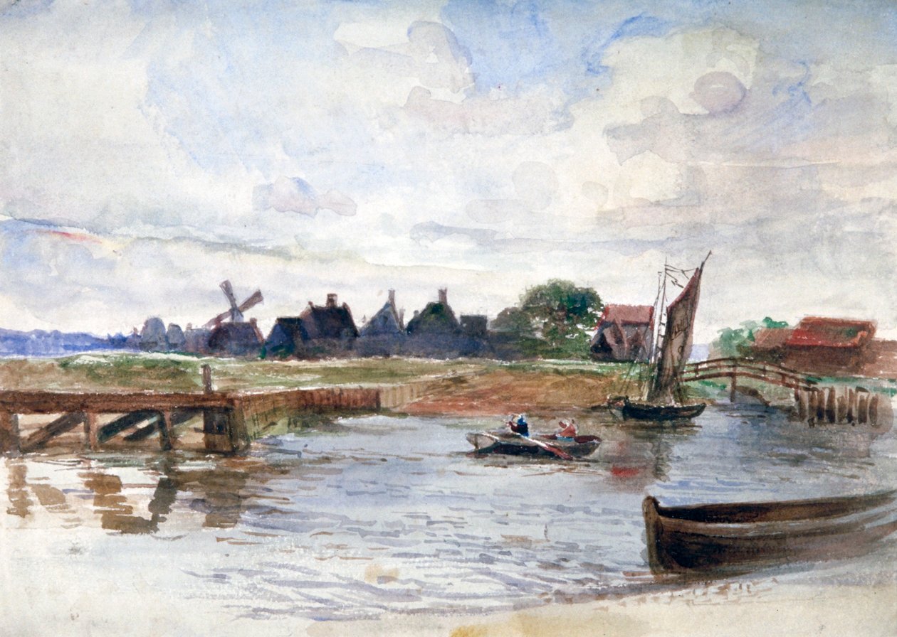 Scène de rivière - Anna Lea Merritt