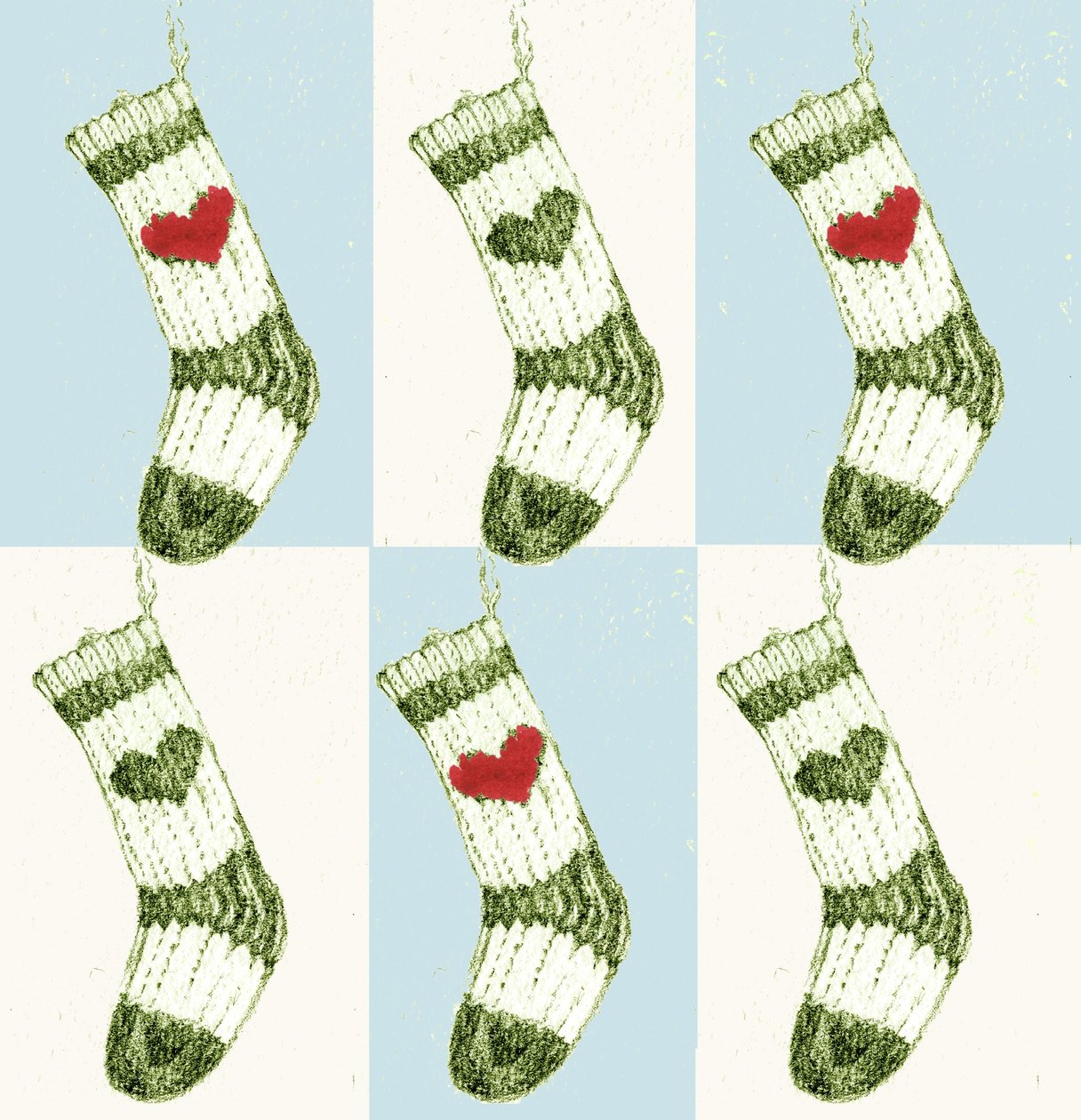 Chaussette de Noël - Anna Platts