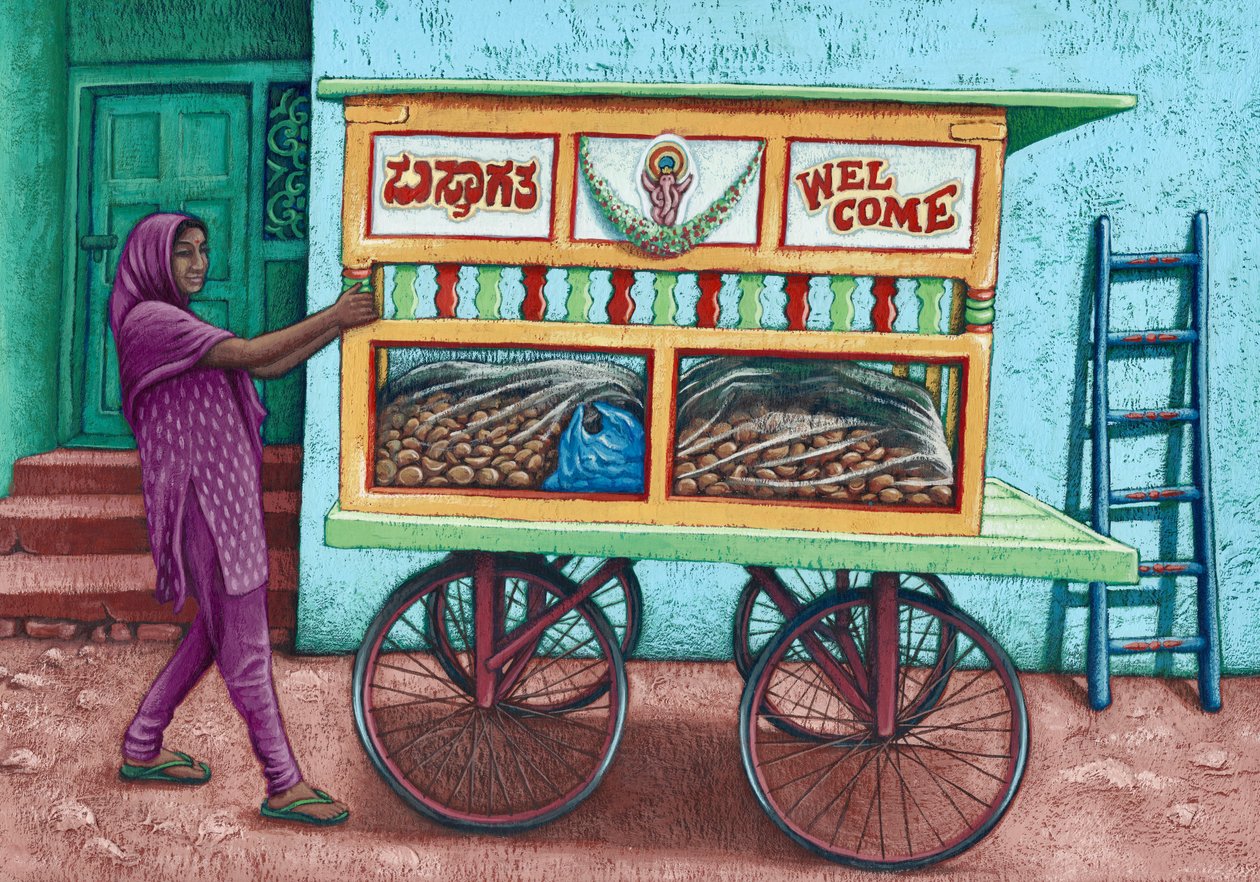 Vendeur de rue, Inde, 2019 - Annalisa Morrocco