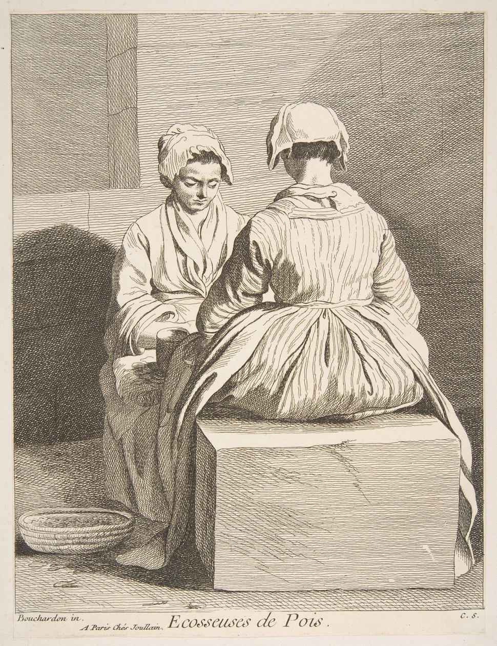 Écosseurs de pois, 1737 - Anne Claude Philippe de Caylus