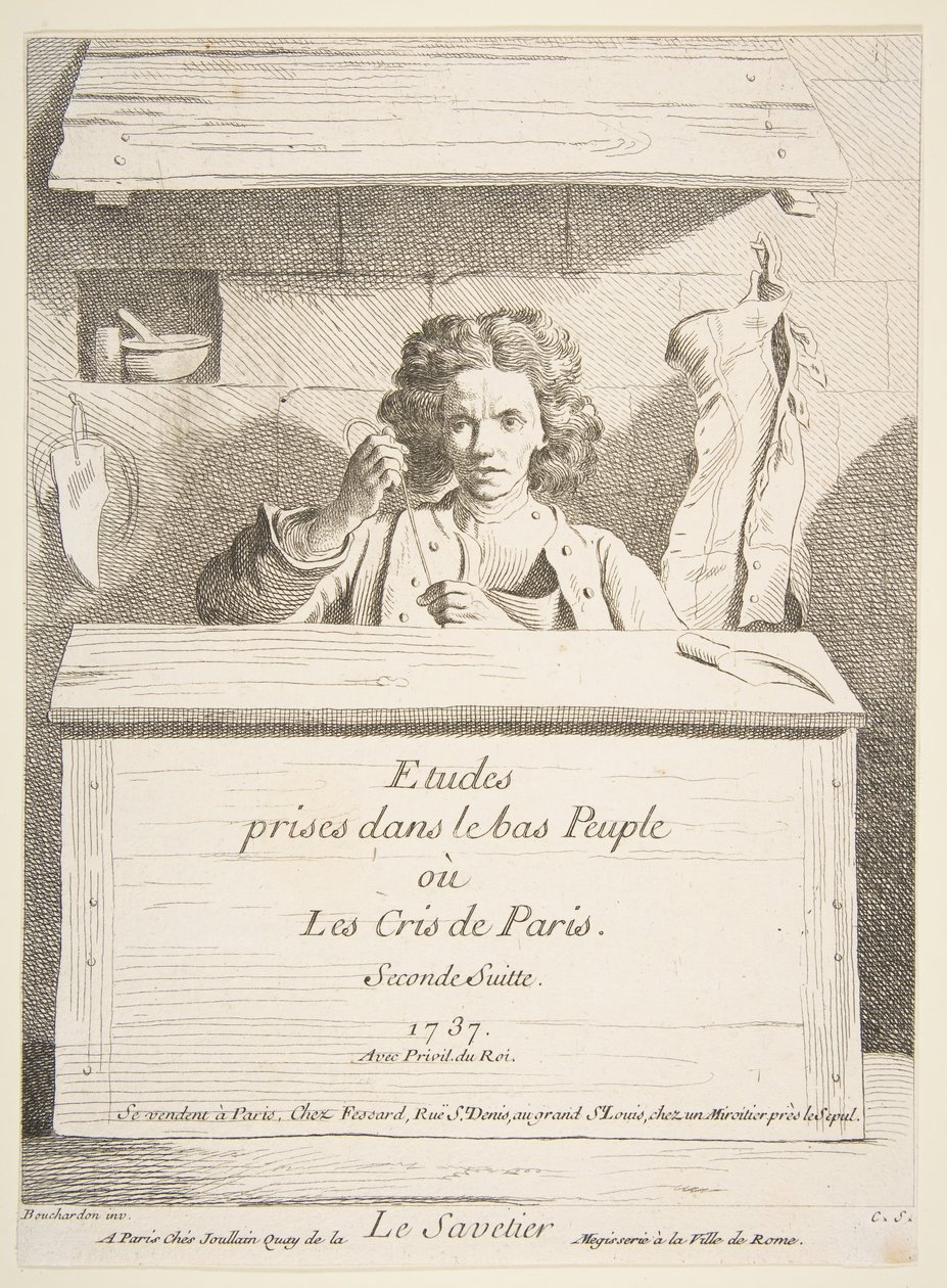 Le Cordonnier, 1737 - Anne Claude Philippe de Caylus