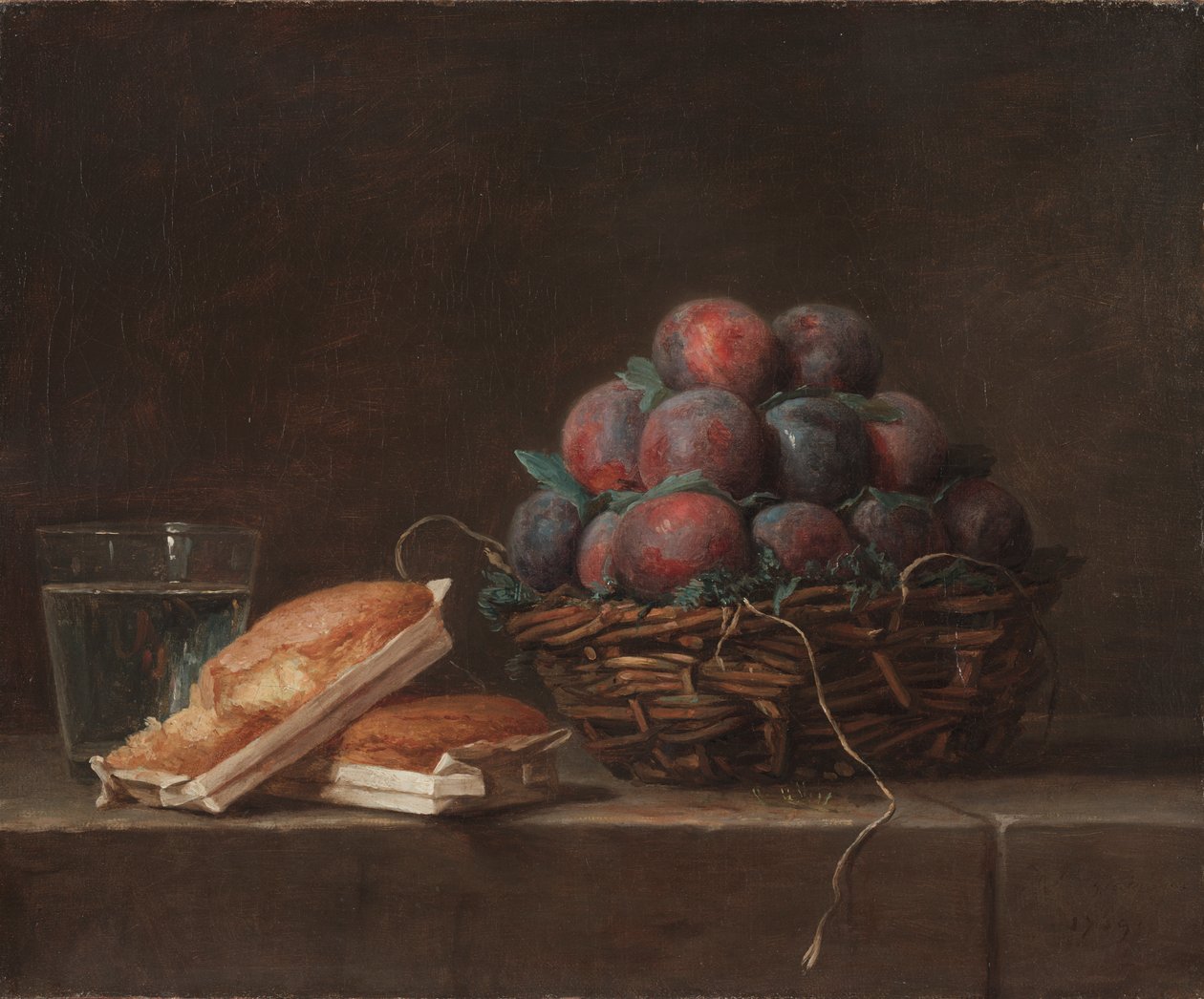 Panier de prunes - Anne Vallayer Coster