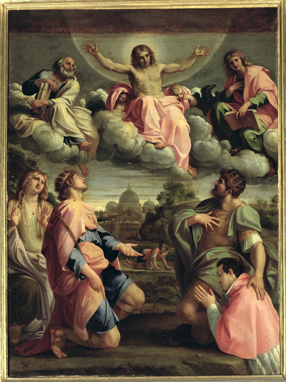 Christ en gloire avec les saints - Annibale Carracci
