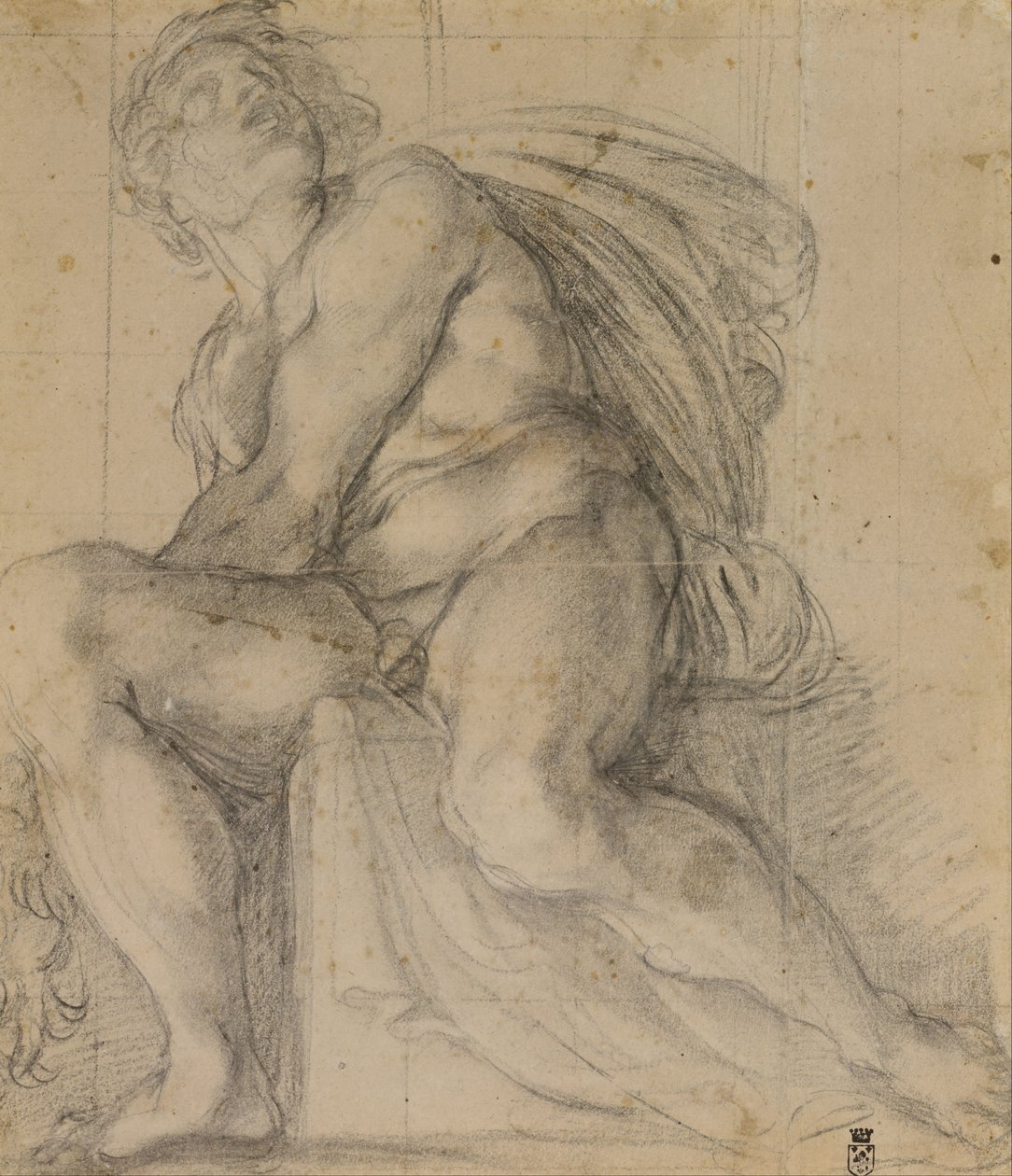 Étude pour un ignudo - Annibale Carracci