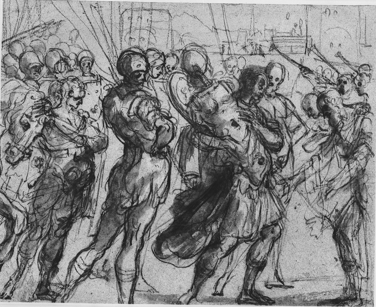 Le Triomphe de Romulus sur Acron - Annibale Carracci
