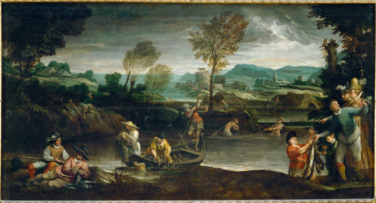 La peche - pêche, pendentif à 40-08-05/41 ... - Annibale Carracci