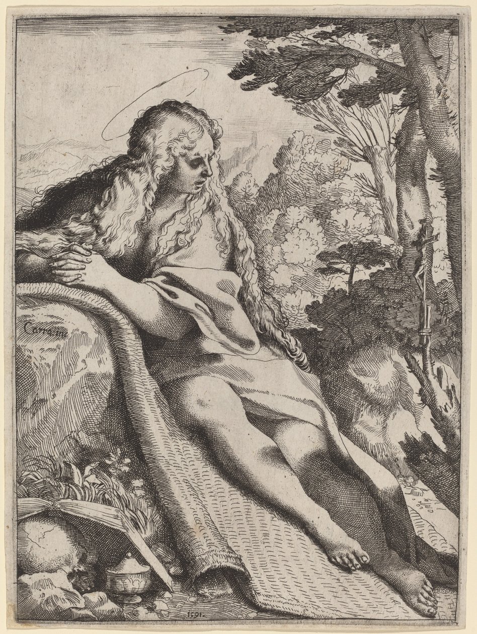 Marie Madeleine dans le désert - Annibale Carracci