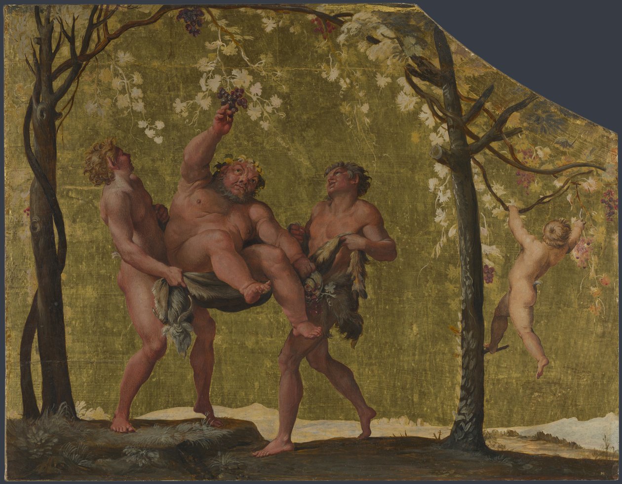 Silenus cueillant des raisins, vers 1598 - Annibale Carracci