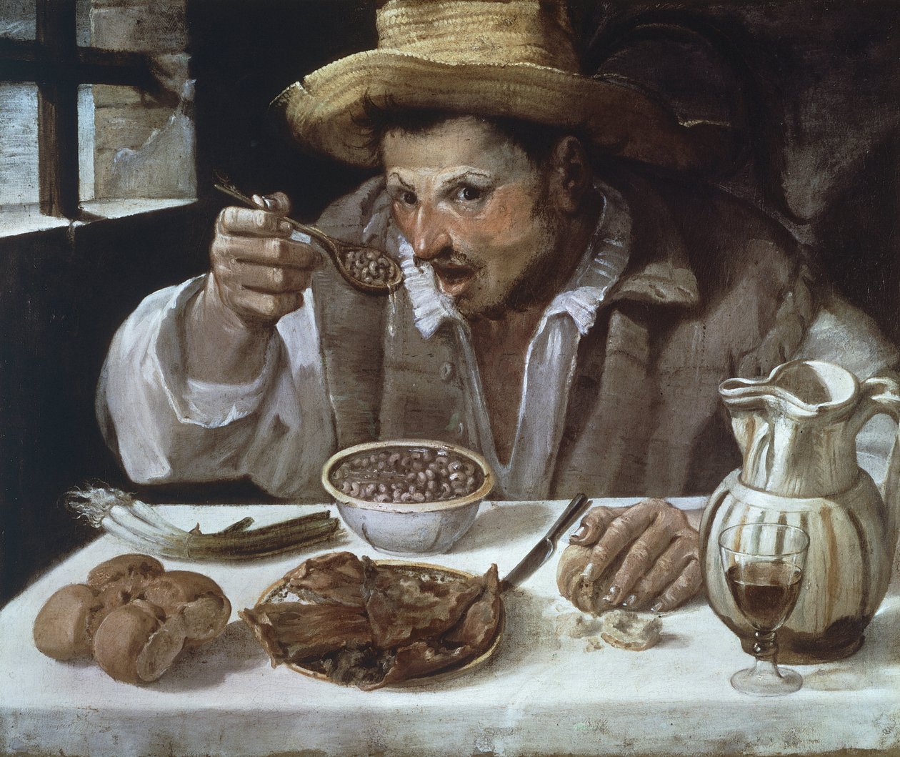 Le mangeur de haricots, par Annibale Carracci (1560-1609) - Annibale Carracci