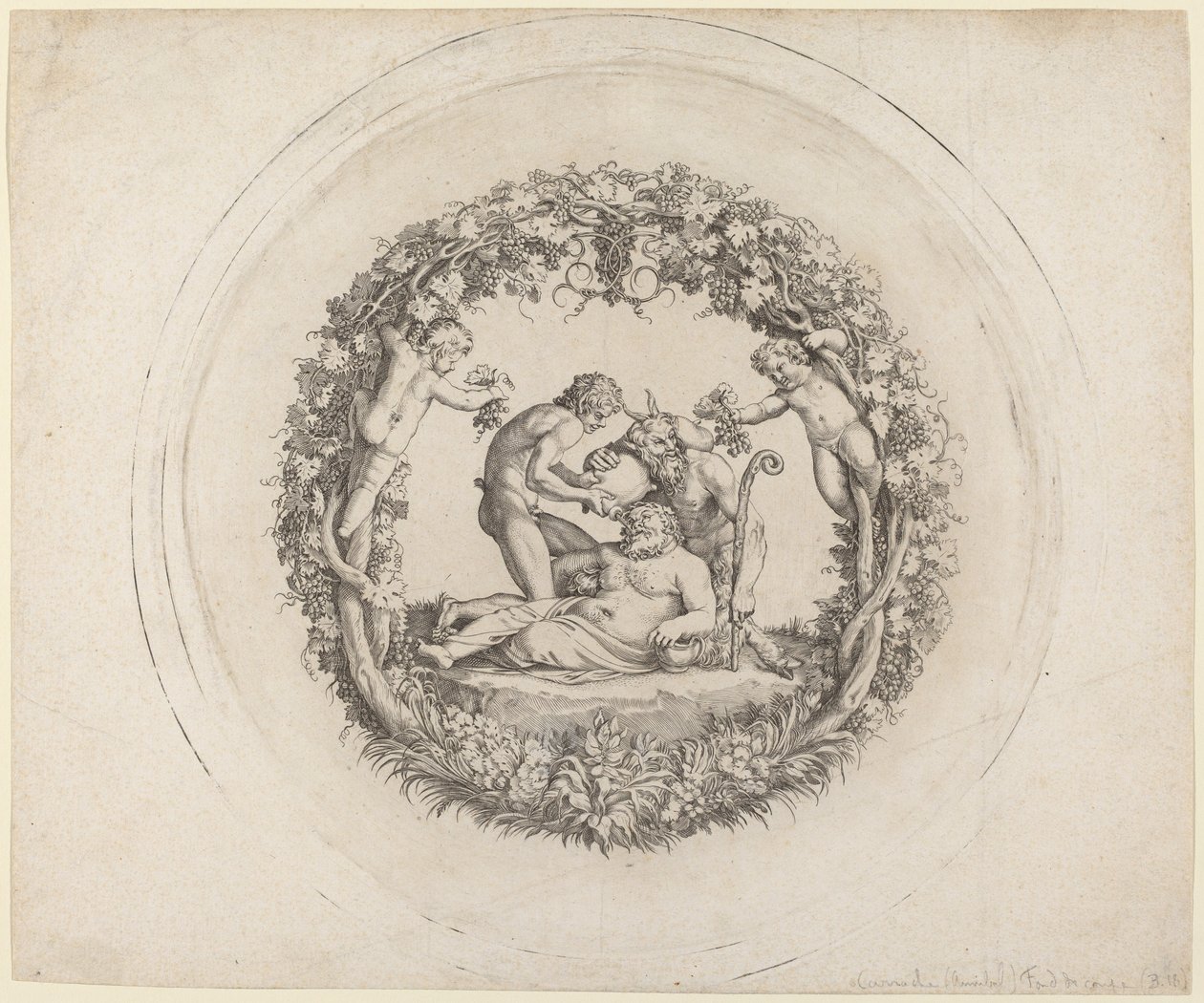 Le Silène ivre ("La Tazza Farnese") - Annibale Carracci