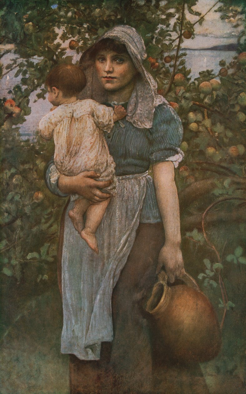 La jeune mère, vers 1887 - Annie Louisa Swynnerton