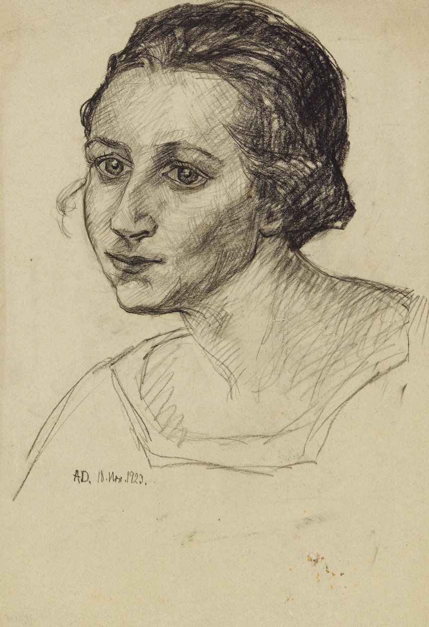 Portrait de dame - Anny Dollschein
