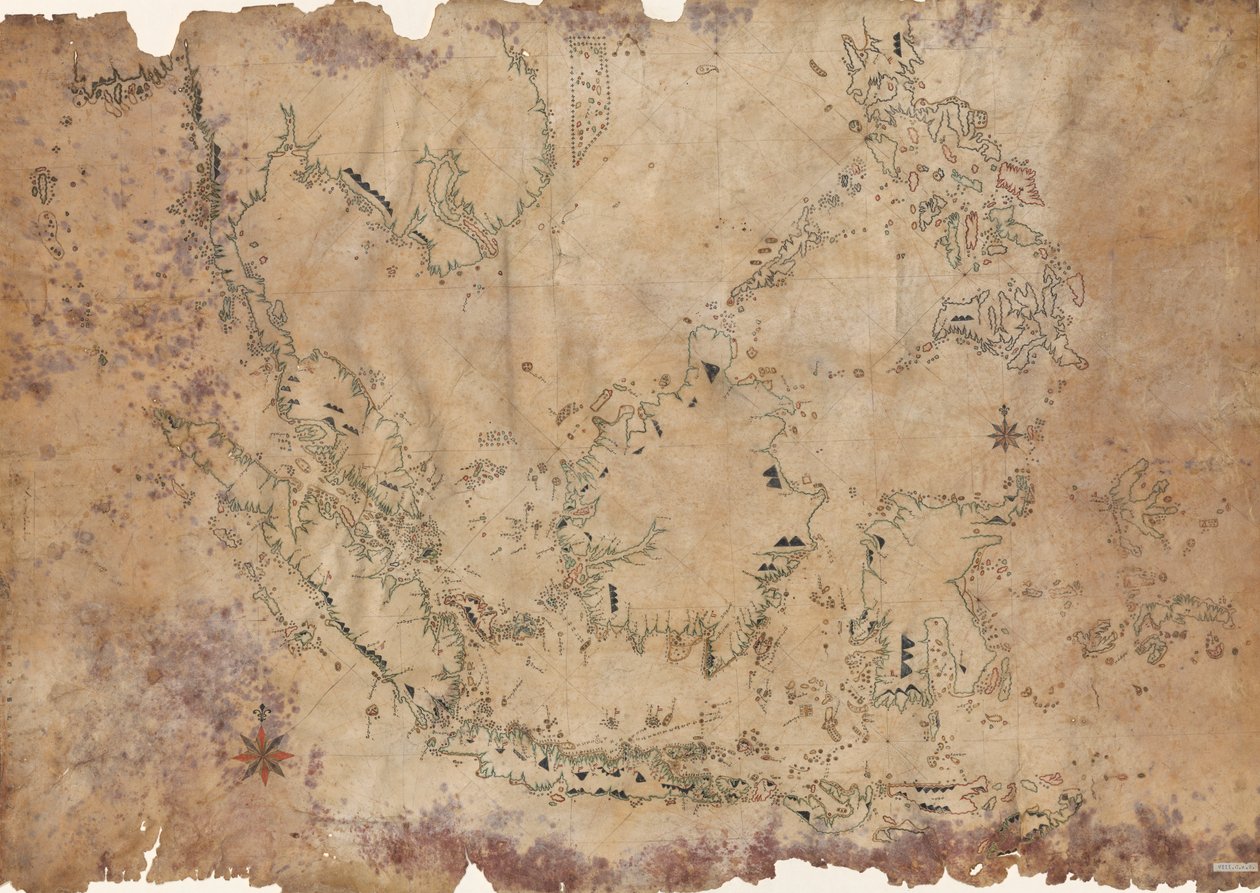 Cette carte du début du XIXe siècle de l