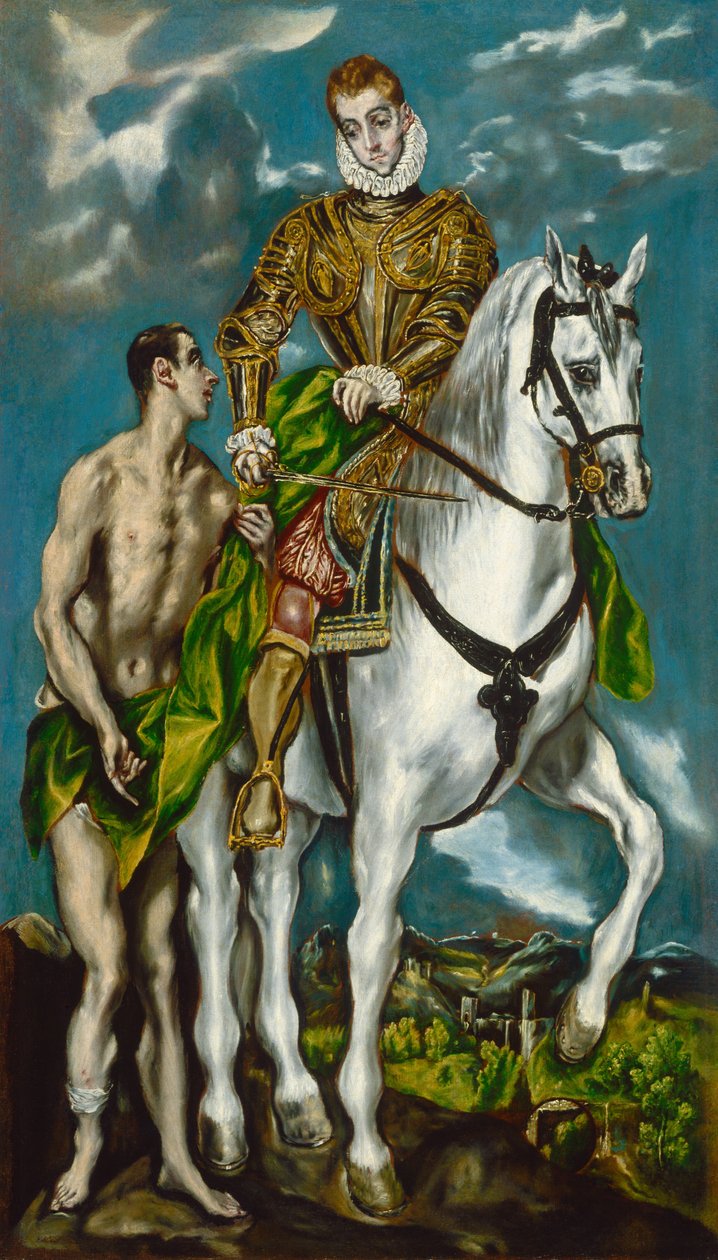 Saint Martin et le Mendiant - El Greco
