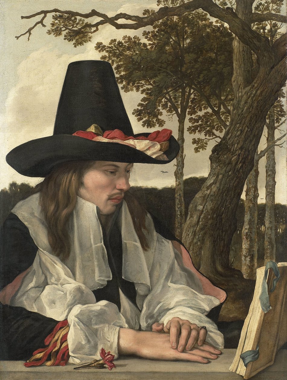 Un homme lisant - Anonymous