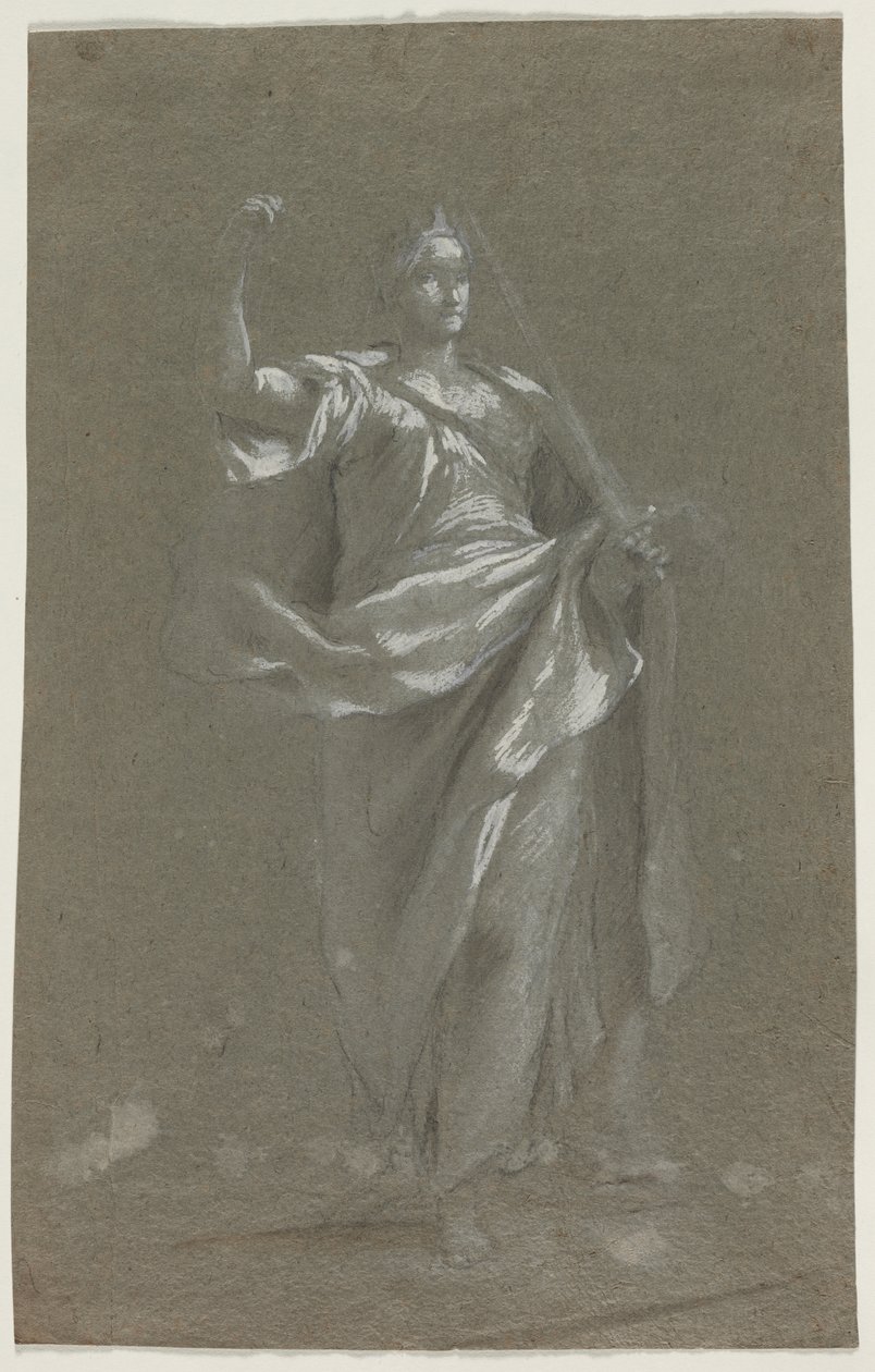 Figure allégorique (recto et verso) - Anonymous
