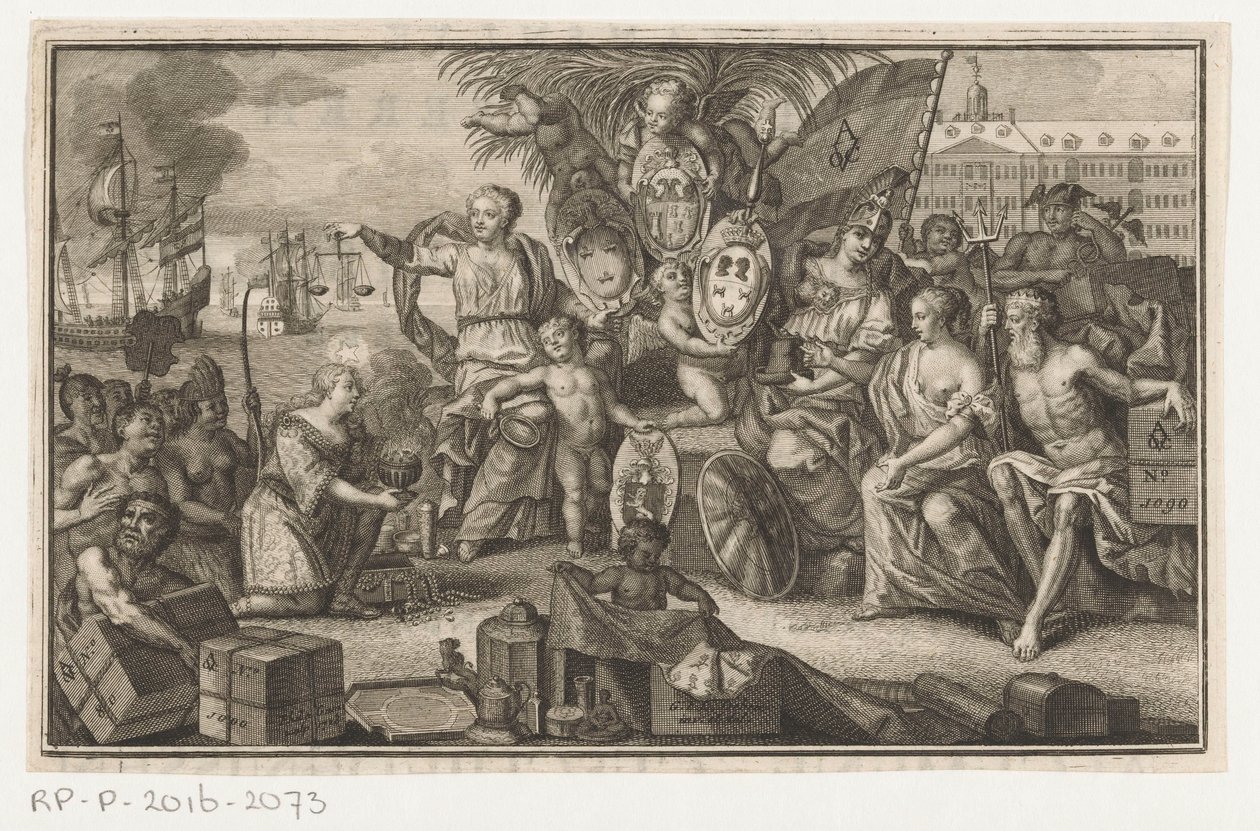 Allégorie de la Compagnie des Indes orientales - Anonymous