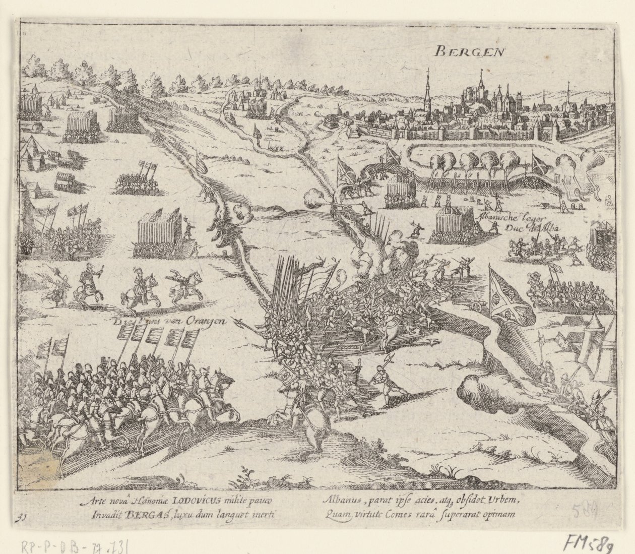 Alva assiège Bergen en Hainaut - Anonymous