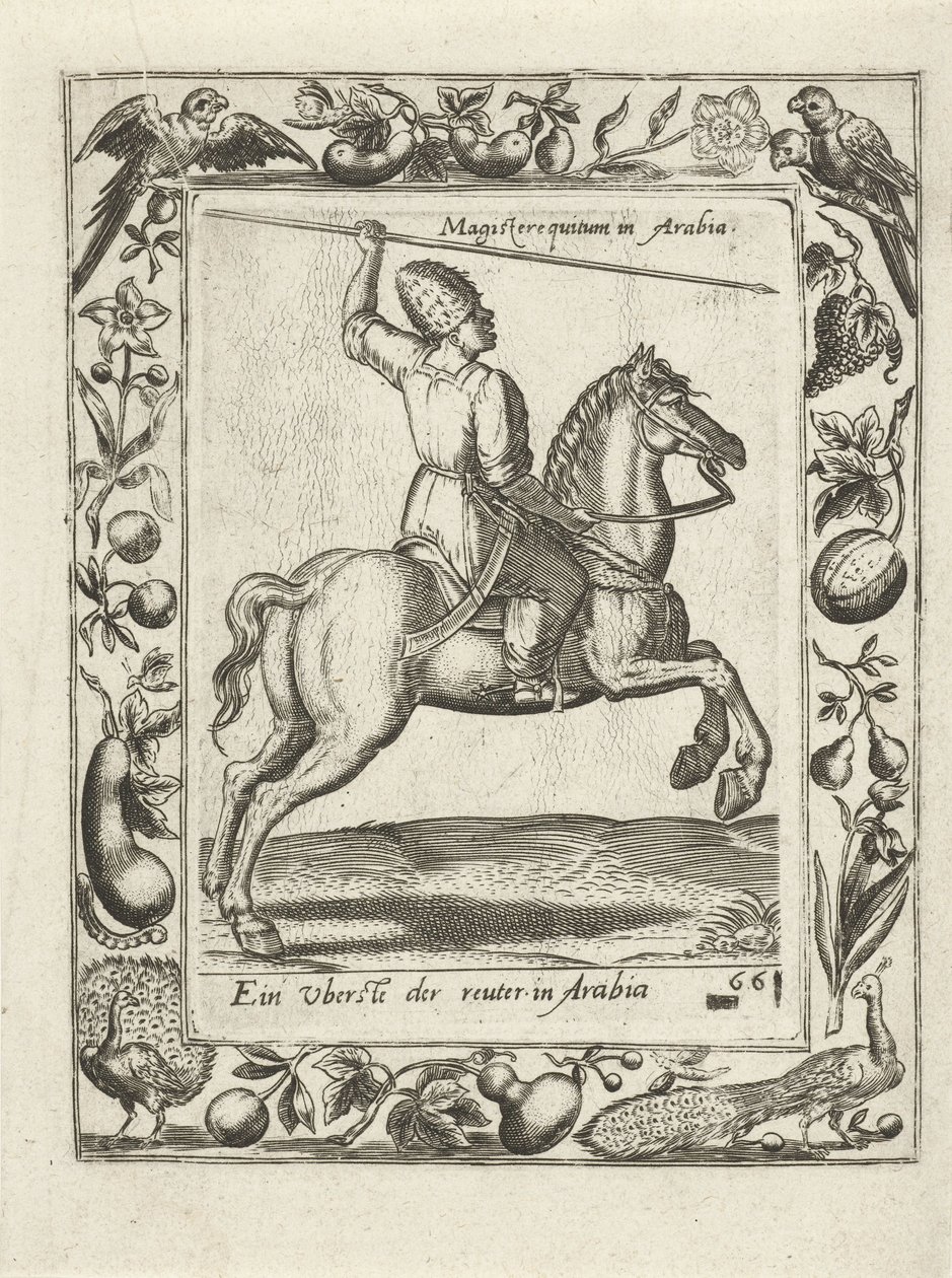 Chef arabe à cheval - Anonymous