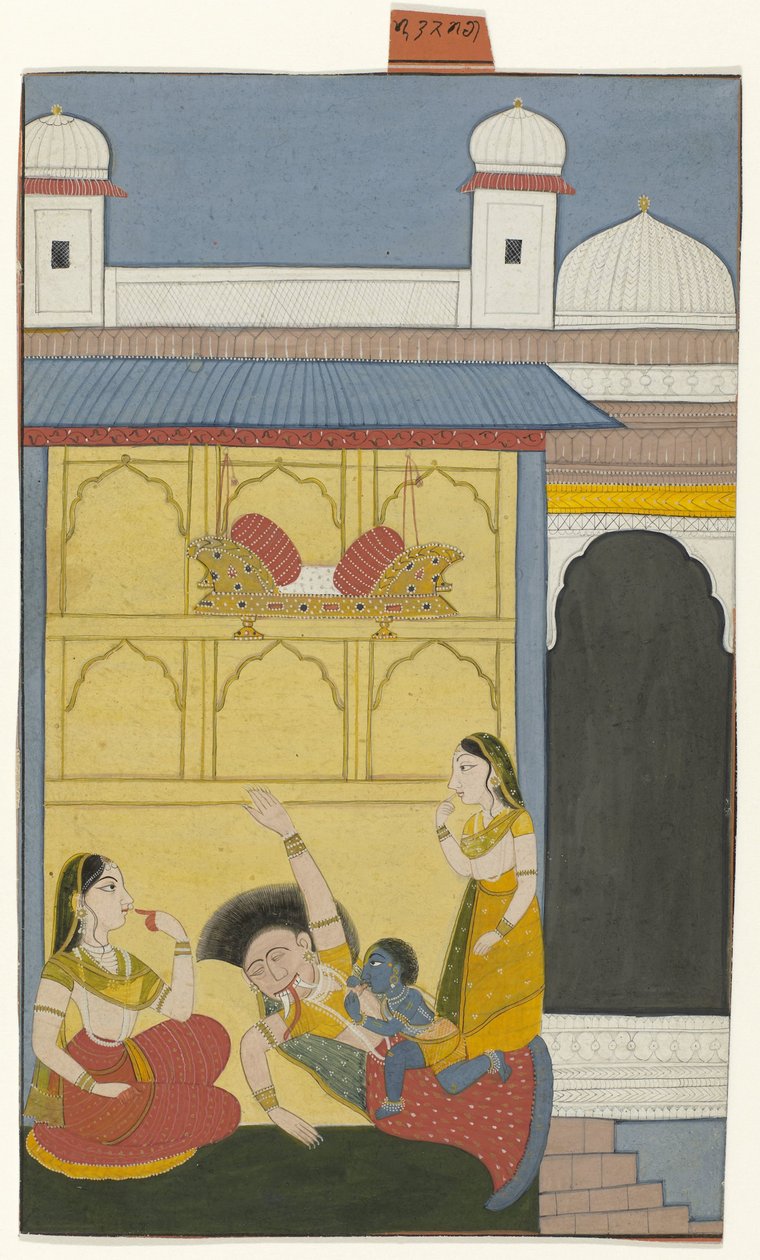 Bébé Krishna tuant le démon Putana - Anonymous
