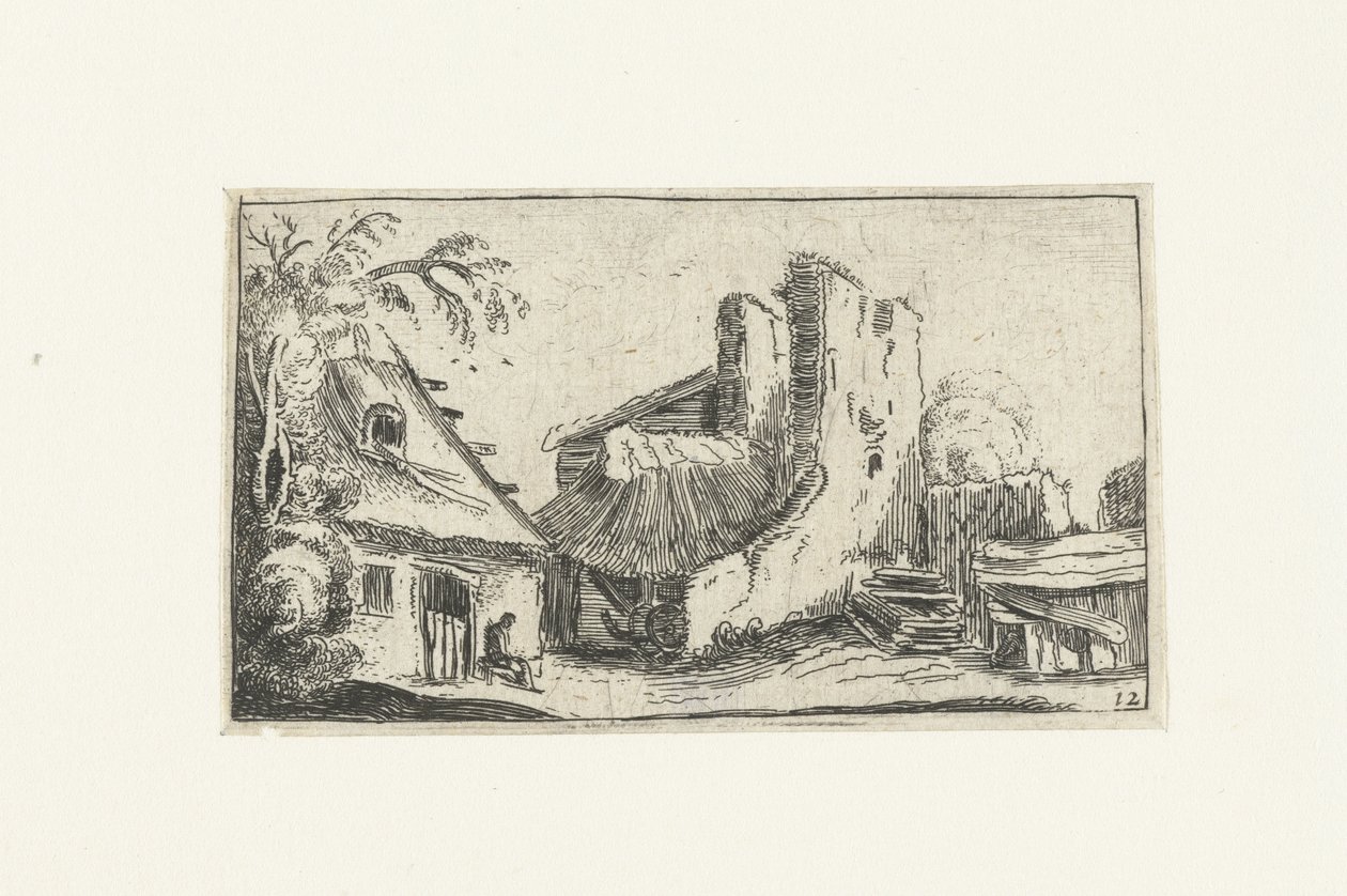 Ferme près des ruines d