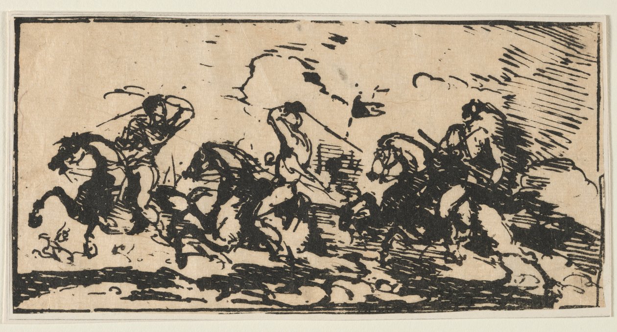 Bataille de cavalerie - Anonymous