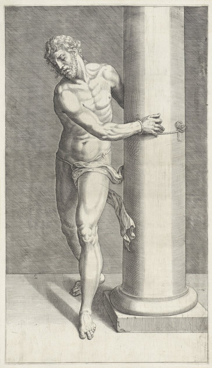 Christ à la colonne de la flagellation - Anonymous