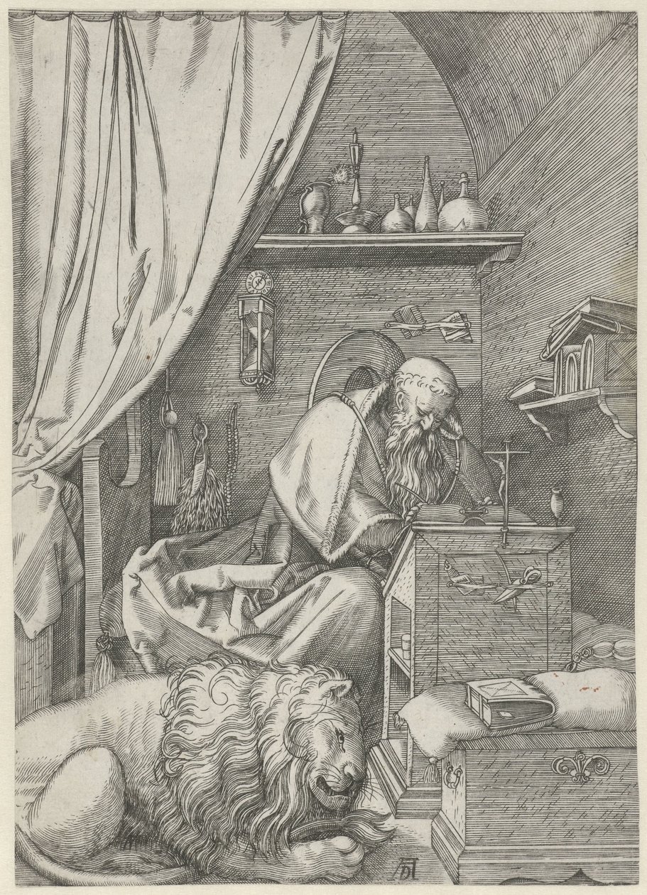Saint Jérôme dans son étude - Anonymous
