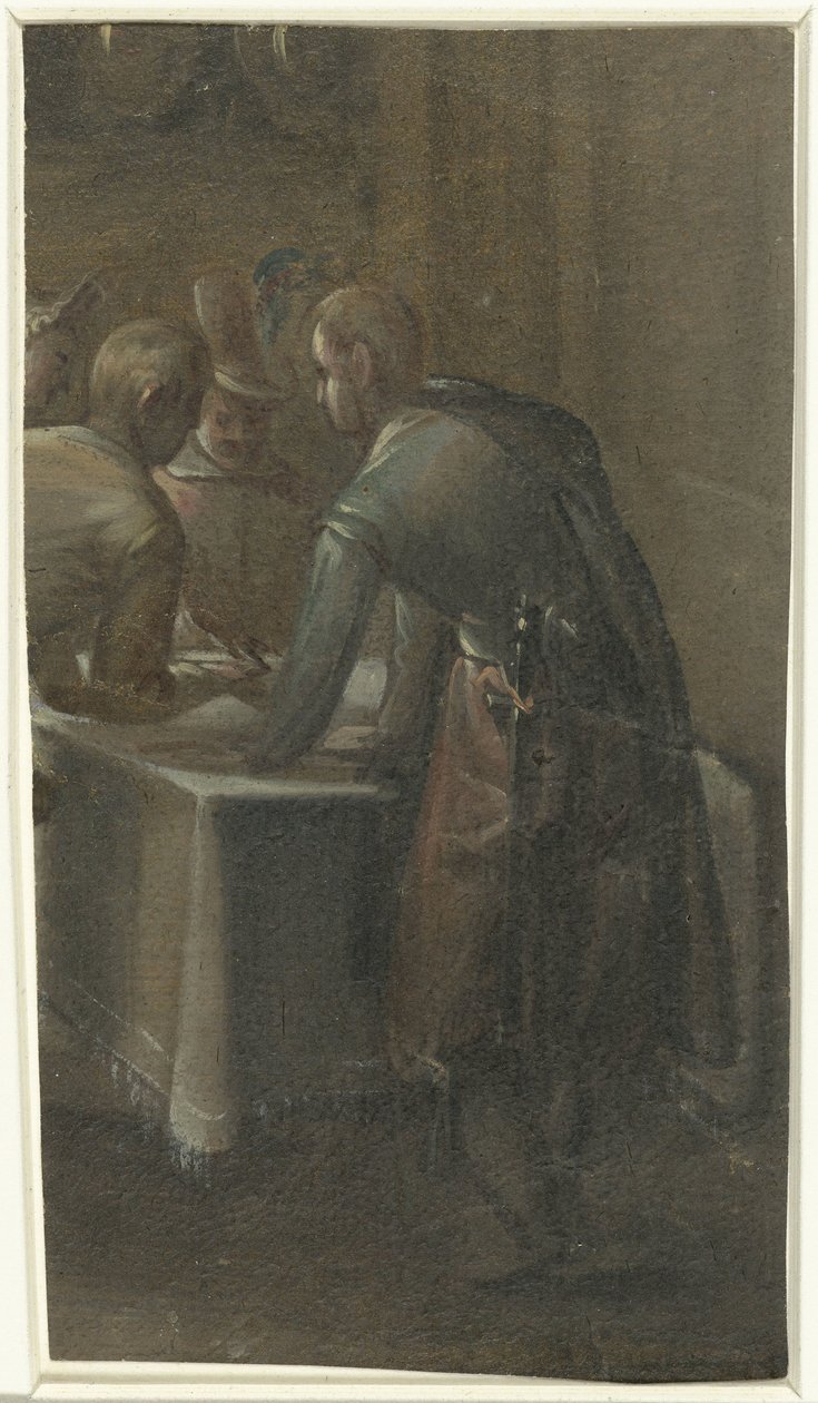 Trois hommes à une table - Anonymous