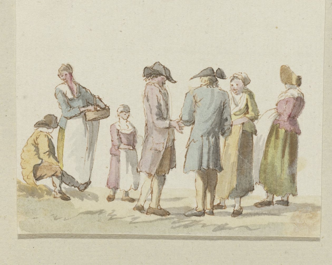 Groupe de trois hommes et quatre femmes - Anonymous